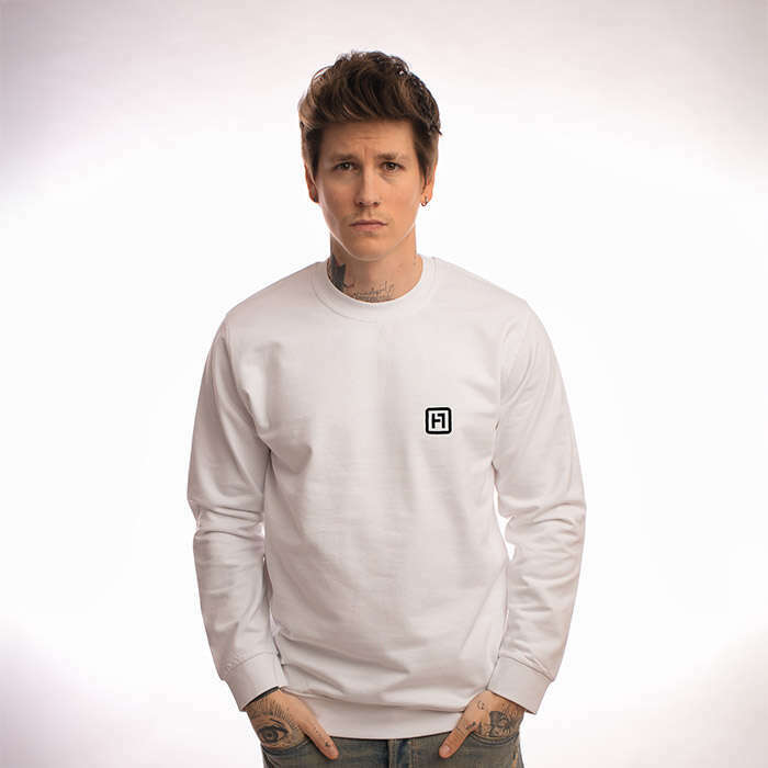 MINI IKON LOGÓ FEHÉR PULÓVER