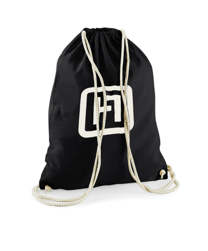 IKON LOGÓ FEKETE TORNAZSÁK